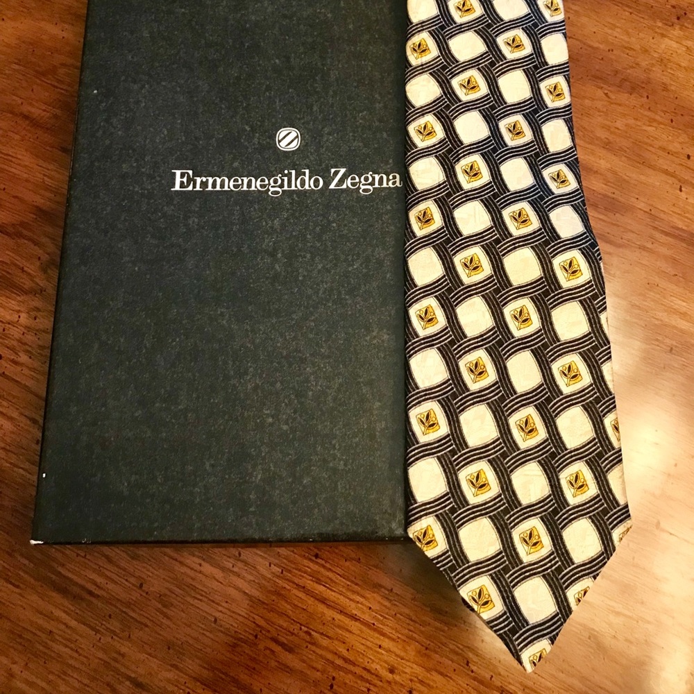 NWOT ERMENEGILDO ZEGNA SILK TIE